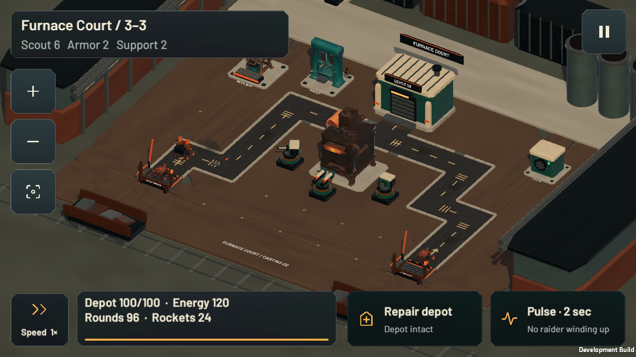 Furnace Court · development gameplay